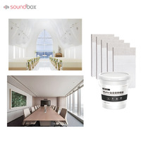 Soundbox chambre panneaux muraux planches fibre minérale artificielle acoustique plaques de plâtre décoratives plafond sol carreaux muraux personnalisé