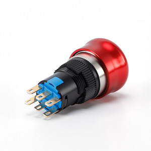Bouton d'arrêt d'urgence champignon 22 mm, interrupteur de sécurité verrouillable à rotation, étanche IP55, pièce de rechange industrielle CE RoHS - Product Image 3