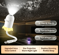Lampe de projection USB ciel étoilé transfrontalière populaire, lumière d'ambiance romantique pour l'intérieur de voiture à commande sonore, veilleuse galaxie