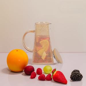 <span class=keywords><strong>Carafe</strong></span> à eau en verre borosilicate résistant à la chaleur de 1,8 L, écologique, <span class=keywords><strong>avec</strong></span> couvercle en liège, couleur ambre - Product Image 5