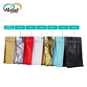 Qualité alimentaire multicolore taille de serrure de fermeture éclair sacs vanne pochette sac à <span class=keywords><strong>café</strong></span> à fond plat - Product Image 3