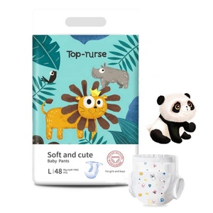 Wholesale OEM/VCare Baby Diapers Made China ECO-Friendly Recycled Non-Woven Fabric 3D Leak Prevention <b>Magic</b> <b>Tape</b> Certified Sizes - Product Image 1