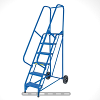 Échelle de plate-forme mobile pour voiture d'escalade d'entrepôt avec étagère à roues Échelle de tabouret de ramassage de supermarché d'entrepôt