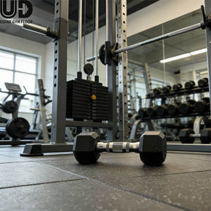 Tappetini per Palestra <span class=keywords><strong>Udine</strong></span>, Pavimentazione in Gomma Inodore ad Alta Densità, Assorbimento degli Urti, Certificati CIC, Uso Commerciale 20-50mm Personalizzabili - Product Image 3