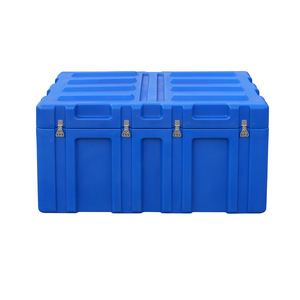 하드 로토 몰딩 플라스틱 야외 보관 케이스 EVA 안감 방수 내구성 장비 운송 상자 200L 용량 OEM/ODM - Product Image 2