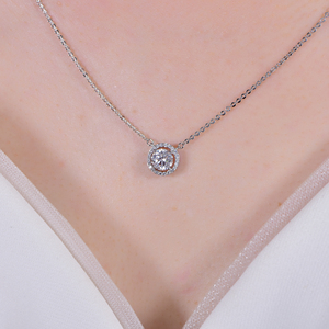 Collar de Moissanita Kirin Dainty con Certificado GRA, 1 Quilate, GH VVS1, Plata de Ley 925, Joyería para Mujer, Collar de Diamantes para Uso Diario - Product Image 2