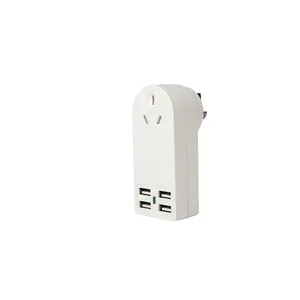 Hot bán nhà máy trực tiếp giá đa cắm Outlet Extender 4 USB tường sạc tường Adapter cách nhau đối với trang chủ