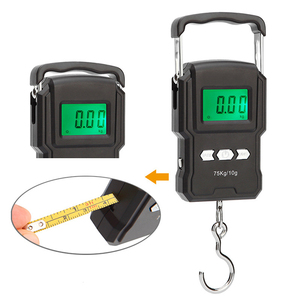 Báscula de pesca de la mejor calidad GS con regla de 100cm equipaje multifuncional que pesa 75kg báscula electrónica portátil - Product Image 2
