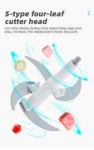 เครื่องบดเนื้อไฟฟ้าสำหรับอาหารในครัวเครื่องบดเนื้อไฟฟ้า3L 2L อัตโนมัติขนาดเล็กทำจากสแตนเลสใช้ในบ้าน - Product Image 6