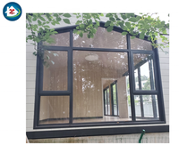 Ventanas Arqueadas de Aluminio con Doble Acristalamiento Templado Resistentes a Huracanes para Viviendas