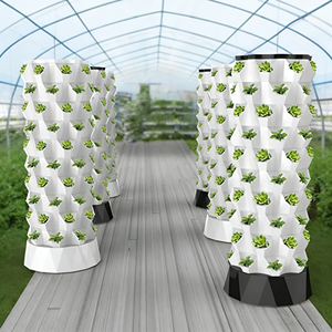 Jardín Hidropónico Vertical Práctico para Cultivo Interior, Torre de Agua de 100L, Material de Protección Ambiental, Bomba Comercial - Product Image 1