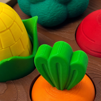 Ensemble de légumes imprimé en 3D pour cadeau d'entreprise
