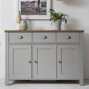 <strong>Modern</strong> Living Room <strong>Grey</strong> Wood Storage <strong>Sideboard</strong> - Product Image 1
