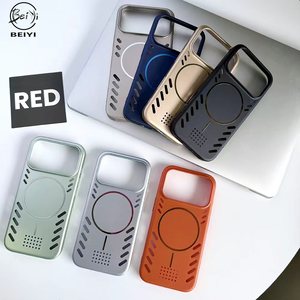 Custodia Magnetica Multicolore in PC e Metallo <span class=keywords><strong>Laccato</strong></span>, Traspirante, Anti-Impronta, con Dissipazione del Calore per iPhone 13 14 15 16 17 Pro - Product Image 1