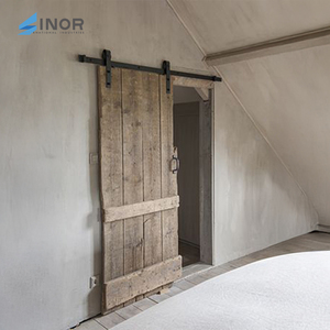 Anti Warp Solid Core Design Moisture Resistant Surface Long Service Life Premium Solid Wood Barn Door for All Rooms - Product Image 1