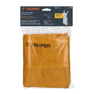 Truper PROSO-1 <b>Welding</b> Protection <b>Clothing</b> Comfortable Suede Bib with Anti-Cut Fireproof Heat Resistant Safety Features - Product Image 1