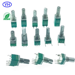 Biến trở quay chất lượng cao RV09 9mm dùng cho amply âm thanh video 10ka 10k 50k <span class=keywords><strong>100K</strong></span> 500K 1M 10KB - Product Image 6
