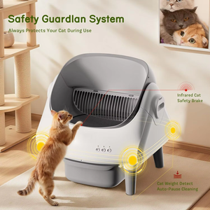 <span class=keywords><strong>Bac</strong></span> à litière automatique pour animaux de compagnie, nettoyage intelligent par capteur, grande capacité, fonctionnement silencieux, élimination des odeurs, utilisation multi-chats - Product Image 5