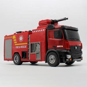 Camión de bomberos de simulación con pulverizador de agua, camión cisterna de coche teledirigido con pulverizador de agua, 1:14, nuevo diseño, <span class=keywords><strong>HUINA</strong></span>, 2020 - Product Image 1