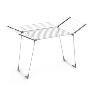 Porte-vêtements pliable intérieur/extérieur en métal de bonne qualité pour famille nombreuse et salle de bain - Product Image 4