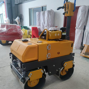 Qiyun Machines Dubbele Trommel Road <span class=keywords><strong>Roller</strong></span> Lopen Achter 0.8 Ton <span class=keywords><strong>Roller</strong></span> Te Koop Hand Gehouden Grond Rodillo Compactador - Product Image 3
