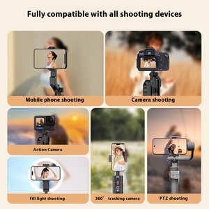 FUNSNAP A6 กล้องกิมบอลอัจฉริยะพร้อมระบบ AI ติดตามวัตถุอัตโนมัติ หมุนได้ 360 องศา สำหรับถ่ายภาพมือถือ ถ่ายทอดสด ป้องกันการสั่นไหว FUNSNAP A6 กิมบอล FU - Product Image 5