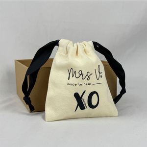 Top Quality Custom Cotton Drawstring Pouch <b>Bag</b> Cotton Gift Jewelry <b>Packaging</b> <b>Bag</b> Eco-friendly Storage Gift <b>Bag</b> for Party Favor - Product Image 3
