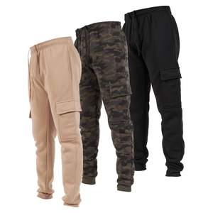 Pantalones Deportivos Casuales de Lona para Hombre con Cierre de Cordón y Bolsillos, Cintura Media - Product Image 1