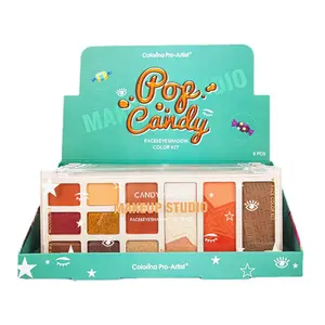 Hot Vegan 4 In 1 Eye Shadow Blush Highlight dan Contouring Palet All-In-One Wajah Kotak Bagus Set Eye Shadow Makeup