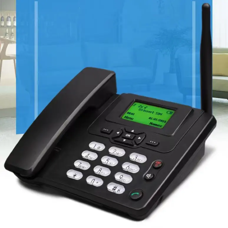 4G/5G GSM SIM kart masaüstü sabit terminali telefon ev ofis sabit telefon