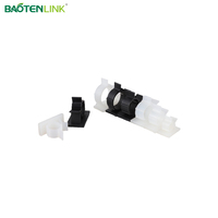 Clips de type R noirs, auto-adhésifs, en nylon PA66, réglables, simples, pour câbles électriques de 4 mm, gestion des câbles