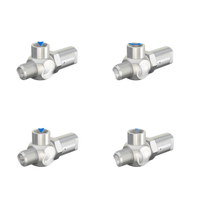 Vanne de contrôle pneumatique pour circuit d'air de ligne de production, avec verrouillage et stabilisation de pression