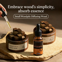 Diffuseur d'huiles essentielles sans sulfate ni alcool, en bois de noyer noir, longue durée, sans flamme, pour la maison et la voiture