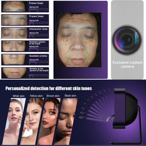 Nouveau Portable visage peau analyse Machine humidité rides acné <span class=keywords><strong>Scanner</strong></span> analyseur de peau Machine Salon de beauté du visage analyse de la peau - Product Image 5