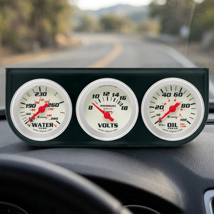 EQUUS 661 400 - Kit de Herramientas para Automóvil con Medidor de Presión de Aceite, Temperatura del Agua y Voltímetro de 1-1/2 Pulgadas con Visión Nocturna - Product Image 3