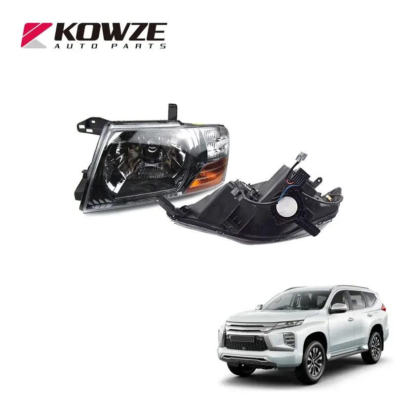 KowzeスペアパーツカーヘッドランプヘッドライトヘッドライトランプMitsubishi Pajero Montero 3 III 2000-2008 MN133749 8301A325用