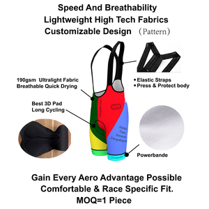 HIRBGOD Cuissard à bretelles de cyclisme unisexe respirant léger <span class=keywords><strong>cycliste</strong></span> bas rouge Design court pantalon à bretelles de vélo <span class=keywords><strong>avec</strong></span> insert de siège - Product Image 5