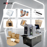 NOVIX Fabrik Großhandel Verpackungs-Tintenstrahldrucker Hochgeschwindigkeits-Automatikzuführung für Kraftpapiertüten Pappbecher Wellpappkartons Individuelles Logo