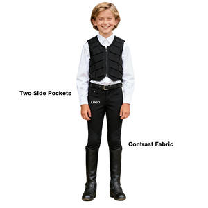 Vêtements d'équitation pour enfants en gros, leggings en silicone, polyester et élasthanne, pantalons d'équitation pour enfants, vêtements d'équitation, culottes d'équitation - Product Image 2