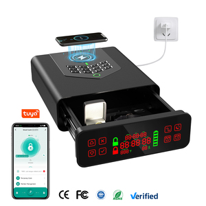 Kenrone kim loại vân tay súng an toàn sinh trắc học du lịch không dây sạc trường hợp an toàn cho đêm bảng Vault - Product Image 2