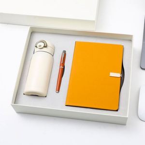 Custom Green Leather Note Book Corporate Gift Set <b>Refill</b> Notepad Wholesale Promotional Business Gift Items Notebook With <b>Pen</b> - Product Image 1