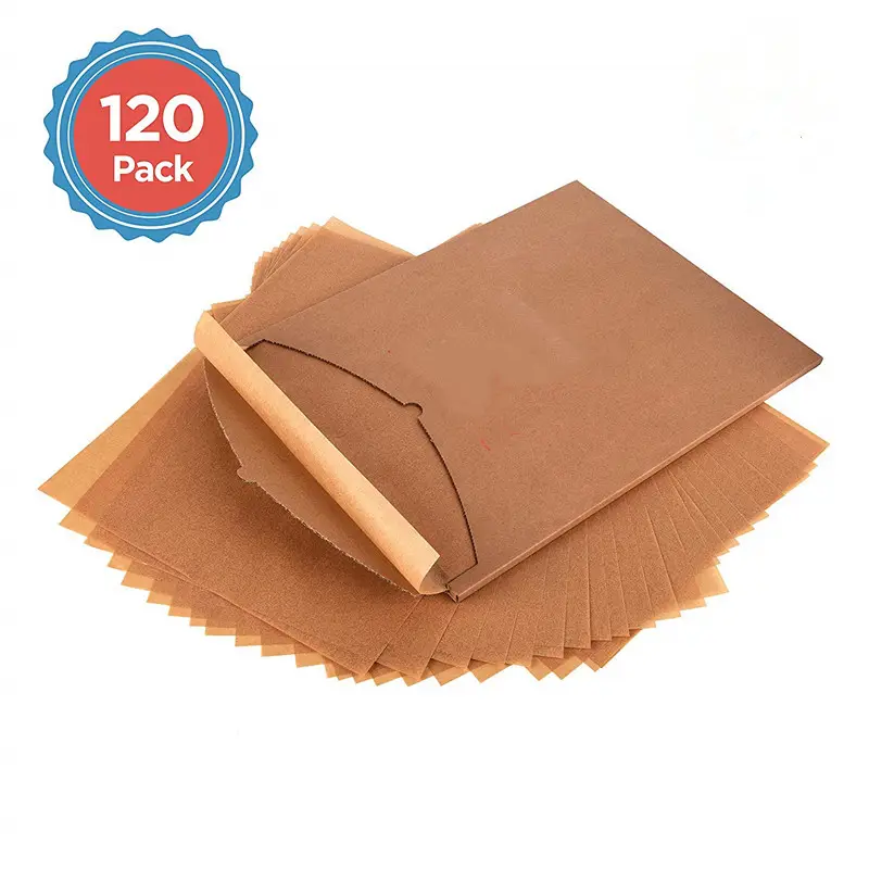 Non-Stick & Unbleached Not Curl or Burn Parchment Printed Wax Paper Rolls Wrap Bag Baking Food Sheets