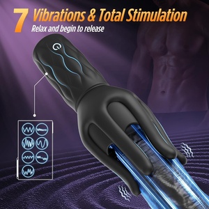 3 Stärken, 7 Vibrationsmodi, Anti-Rutsch-Griff-Stimulator für Penis, Klitoris und Brustwarzen, Penis-Vibrator-Trainer - Product Image 4