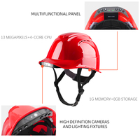 Casco de seguridad inteligente multifuncional con función de vídeo SOS GPS Casco DE TRABAJO protector ABS Sombreros duros industriales