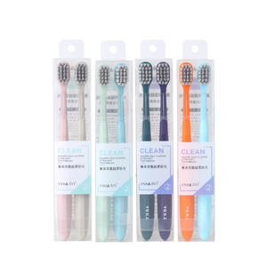 Cepillo de Dientes Antibacterial Premium para Adultos, Paquete de 2, Cerdas Suaves, Personalización Disponible, Venta Directa - Product Image 1