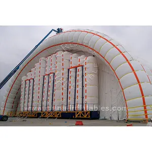 Besar penerbangan Buildair Hangar tenda konstruksi helikopter tiup pesawat hanger