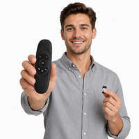 Souris Air sans fil multi-langues, mini clavier, souris, gyroscope sensoriel, télécommande double face