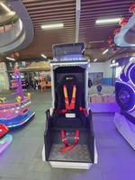 Máquina de Atracciones de Montaña Rusa de Realidad Virtual 9D, Simulador de Silla 360 de Metal y Plástico para Centros Comerciales Interiores