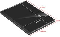 Moniteur portable AHXJKA 10,5 pouces 1920x1280 IPS avec étui en cuir, 60Hz, Plug & Play, Type-C USB, haut-parleur intégré pour jeux, mobiles et ordinateurs portables
