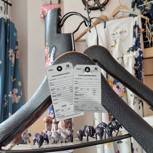 文字列とスタブ付きの番号付き修理タグ紙衣類タグ9*19 cm連続異なる番号取り外し可能ボトム - Product Image 2